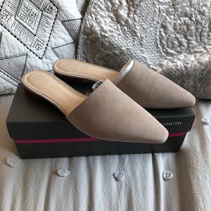 Vince Camuto Felinial Suede Pointed Toe Mules